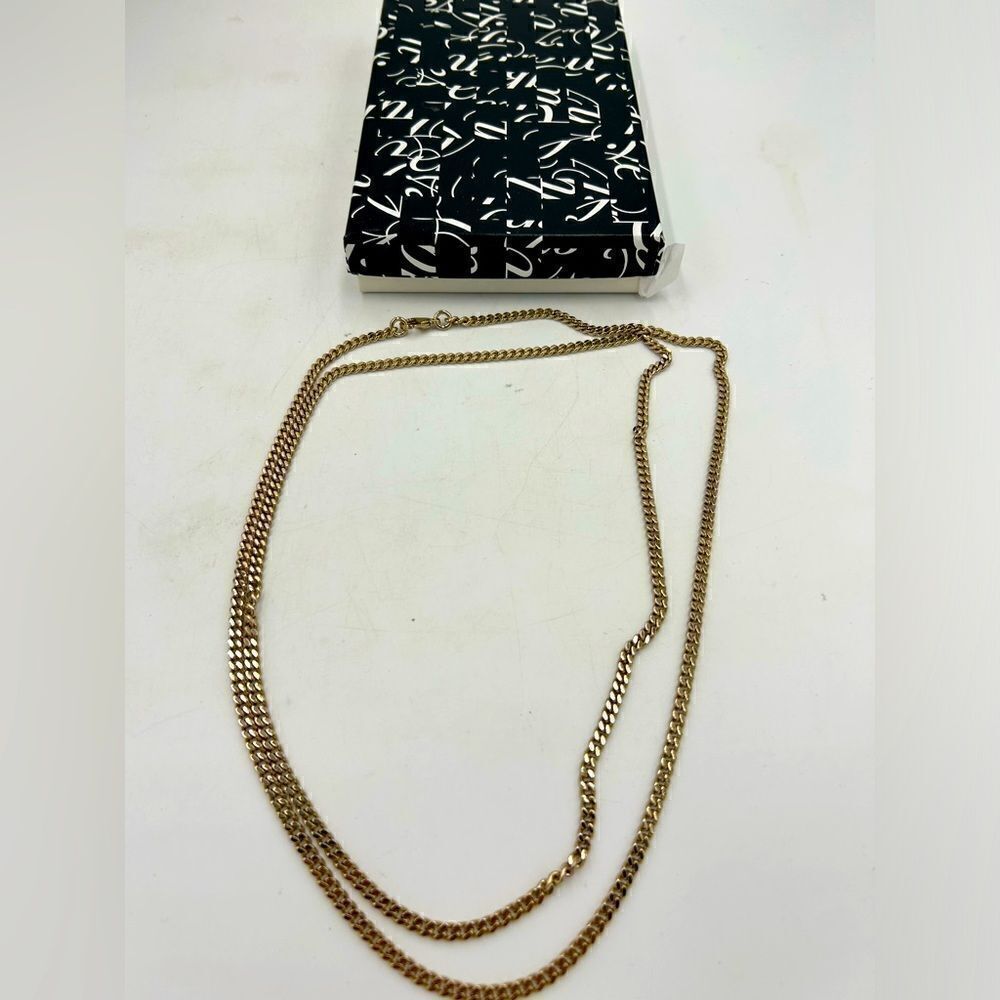 Women’s Saks, Fifth Avenue gold, plated, lobster clasp necklace